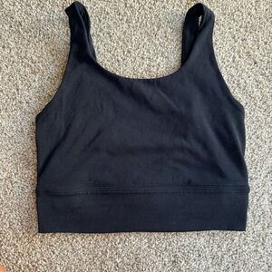 nike high neck long line bra top